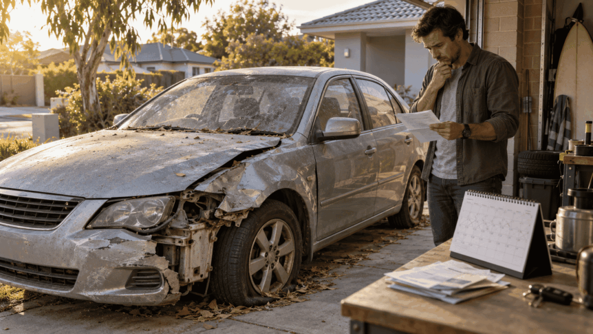 Accident Car Sitting in Your Driveway