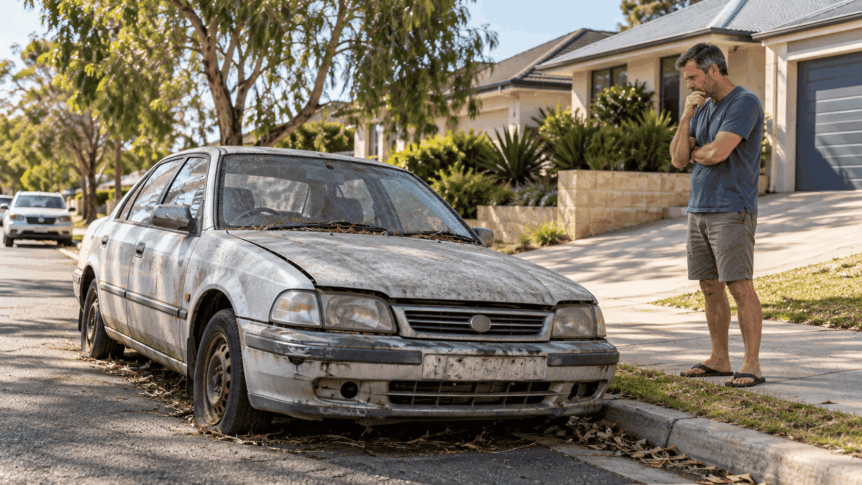 Broken Car Sitting in Your Driveway