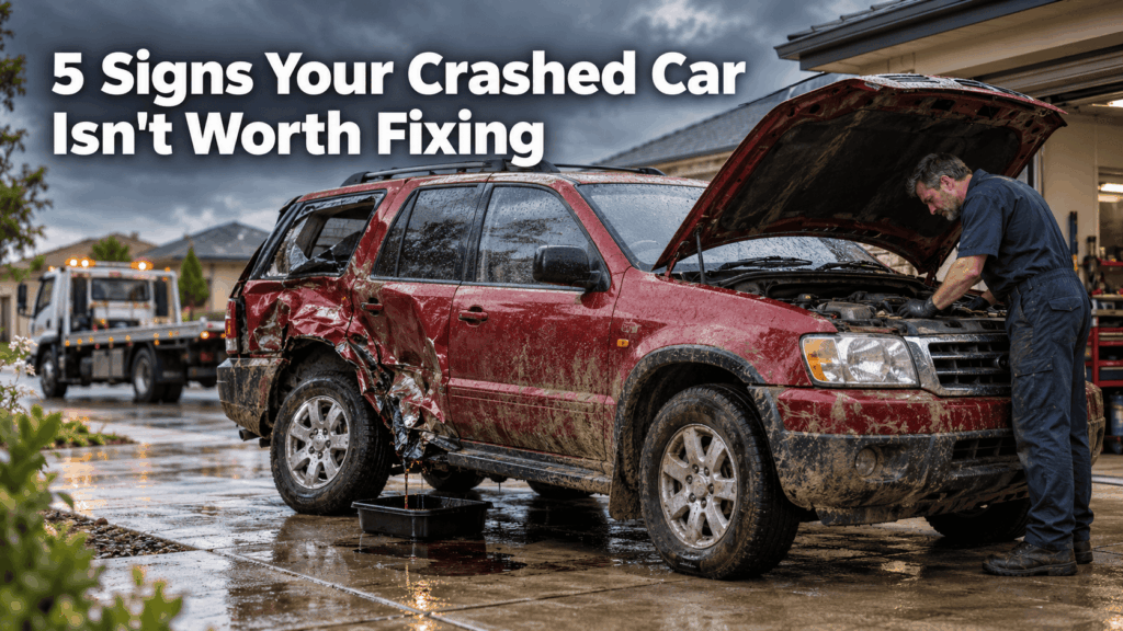 Comparing a smash repair quote against a car’s market value to decide whether it is worth fixing
