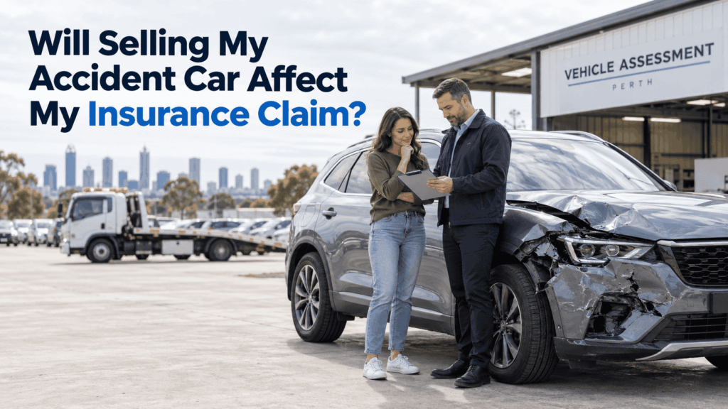 Where you are in the insurance claims process when you sell an accident-damaged car