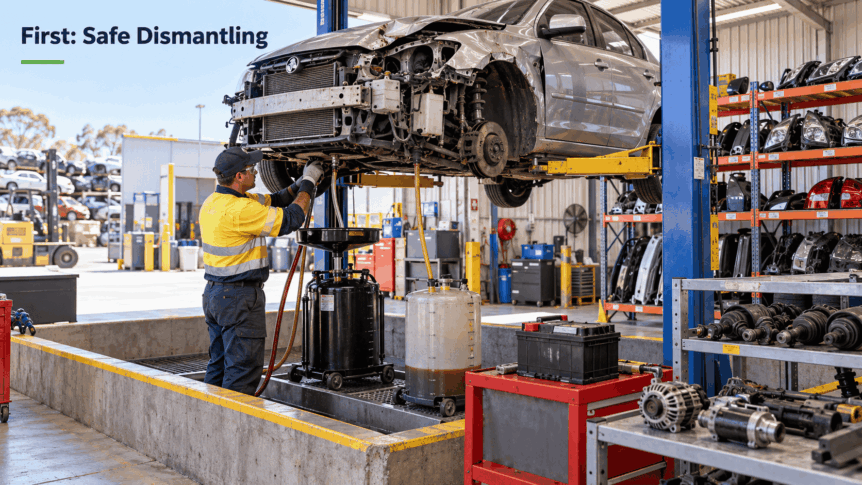 Where Does a Wrecked Car's Metal Actually Go